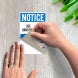 Bilingual OSHA Use Handrail Decal (Non Reflective)