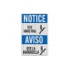 Bilingual OSHA Use Handrail Decal (EGR Reflective)