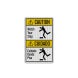 Bilingual ANSI Watch Your Step Aluminum Sign (EGR Reflective)