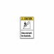 ANSI Steep Stairwell Use Handrails Decal (Non Reflective)