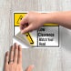 ANSI Low Clearance Watch Your Head Decal (Non Reflective)