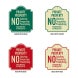 No Soliciting, Trespassing Aluminum Sign (HIP Reflective)