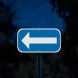 Parking Arrow Aluminum Sign (Diamond Reflective)
