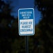 Please Use Nearest Crosswalk Aluminum Sign (EGR Reflective)