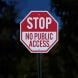MUTCD Stop Aluminum Sign (Diamond Reflective)