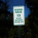 Parking For Building Maintenance Personnel Aluminum Sign (Diamond Reflective)