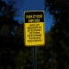 Owners & Management Are Not Responsible For Injury Aluminum Sign (HIP Reflective)