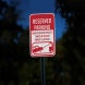 Reserved Parking Unauthorized Vehicles Towed Aluminum Sign (HIP Reflective)