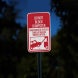 No Parking Do Not Block Dumpster Aluminum Sign (HIP Reflective)