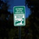 Customer & Employee Parking Only Aluminum Sign (Diamond Reflective)