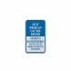 Use Of Parking Lot Is At Your Own Risk  Aluminum Sign (EGR Reflective)