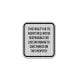 Not Be Responsible For Loss Or Damage To Cars Aluminum Sign (HIP Reflective)