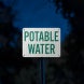 Potable Water Aluminum Sign (EGR Reflective)
