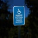 Minnesota ADA Handicapped Parking Aluminum Sign (HIP Reflective)