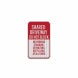 No Standing or Waiting Keep Clear Aluminum Sign (EGR Reflective)