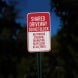 No Standing or Waiting Keep Clear Aluminum Sign (EGR Reflective)