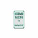 Doctors Parking Aluminum Sign (Diamond Reflective)