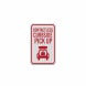 Contactless Curbside Pickup Aluminum Sign (EGR Reflective)