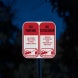 Bilingual Unauthorized Vehicles Towed Aluminum Sign (EGR Reflective)