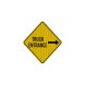 Truck Entrance Aluminum Sign (HIP Reflective)