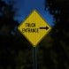 Truck Entrance Aluminum Sign (HIP Reflective)