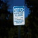 Notice Please Lock All Doors Aluminum Sign (EGR Reflective)