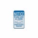 Notice Please Lock All Doors Aluminum Sign (Diamond Reflective)