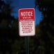 Property Owners Not Responsible Aluminum Sign (EGR Reflective)