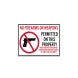 No Firearms Permitted Decal (Non Reflective)