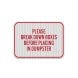 Please Break Down Boxes Aluminum Sign (EGR Reflective)