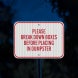 Please Break Down Boxes Aluminum Sign (EGR Reflective)