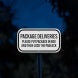 Please Put Package In Box Aluminum Sign (Diamond Reflective)