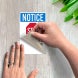 OSHA Employees Must Use Front Entrance Decal (Non Reflective)