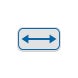 Bidirectional Parking Arrow Aluminum Sign (Diamond Reflective)