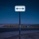 Bidirectional Parking Arrow Aluminum Sign (Diamond Reflective)
