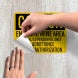 OSHA Caution Entering Mine Area Decal (EGR Reflective)