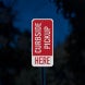 iParking Curbside Pickup Here Aluminum Sign (HIP Reflective)