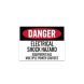OSHA Electrical Shock Hazard Equipment  Decal (Non Reflective)