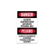 Bilingual OSHA Elevator Equipment Room Decal (Non Reflective)