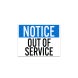 OSHA Out Of Service Decal (Non Reflective)