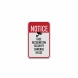 Face Recognition Security Cameras In Use Aluminum Sign (Diamond Reflective)