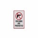 Wisconsin Gun Law Firearms Are Prohibited Aluminum Sign (EGR Reflective)
