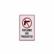 Wisconsin Gun Law Firearms Are Prohibited Aluminum Sign (Diamond Reflective)