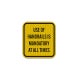 OSHA Notice Handrail Use Is Mandatory Aluminum Sign (EGR Reflective)