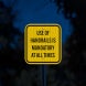 OSHA Notice Handrail Use Is Mandatory Aluminum Sign (EGR Reflective)
