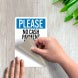Please No Cash Payments At This Time Decal (Non Reflective)
