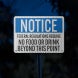 OSHA No Food & Drink Beyond This Point Aluminum Sign (HIP Reflective)