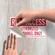 Roof Access Authorized Personnel Only Decal (Non Reflective)