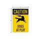 Caution Dogs At Play Corflute Sign (Non Reflective)