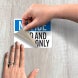 OSHA Food & Drink Only Decal (Non Reflective)